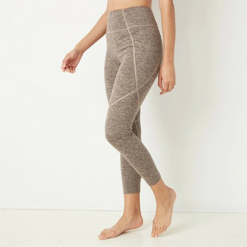 JoyLab Womens Brown Waist Pocket Pull On Skinny Compression Leggings‎ Size XXS